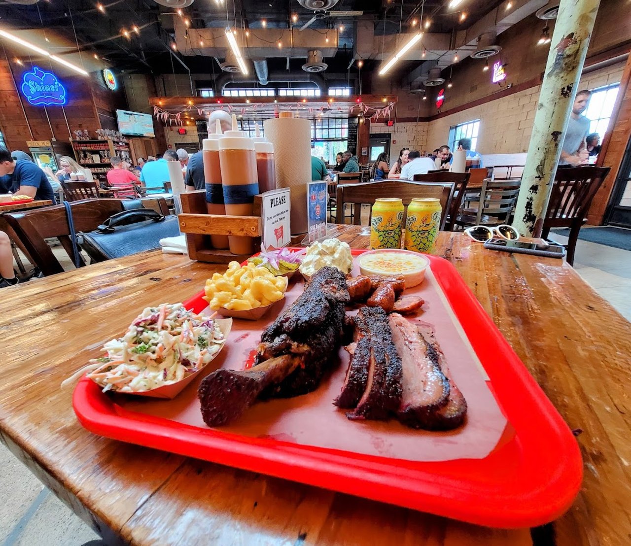 BBQ restaurant with smoky background